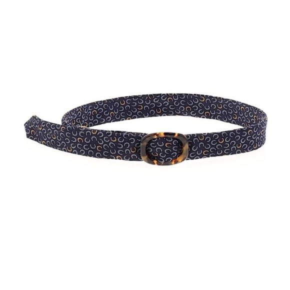 {J.Crew} NWT Silk Horseshoe Belt